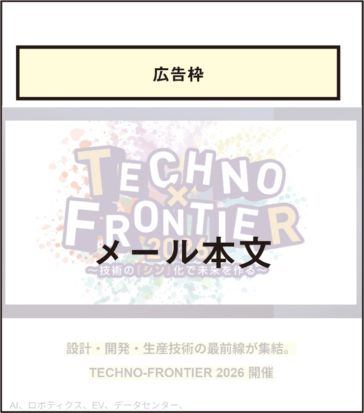 メール配信広告イメージ